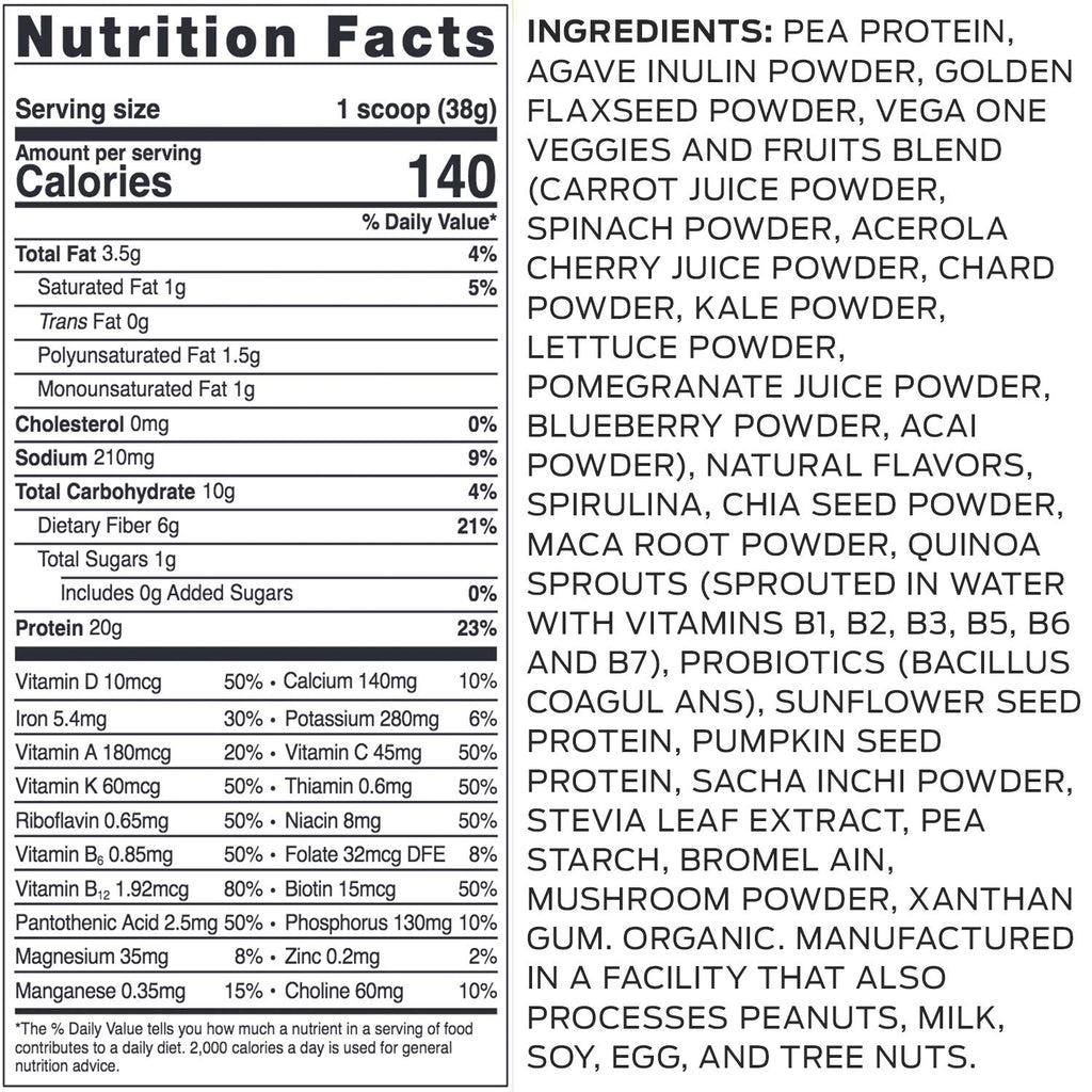 Vegan Vanilla Protein Powder K539