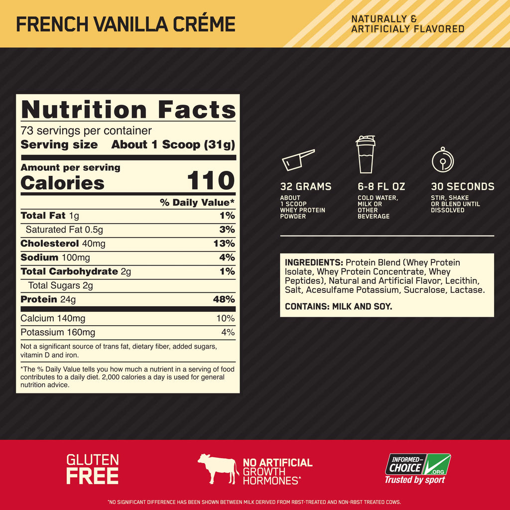 Whey Protein Powder French Vanilla 5 Pound P833