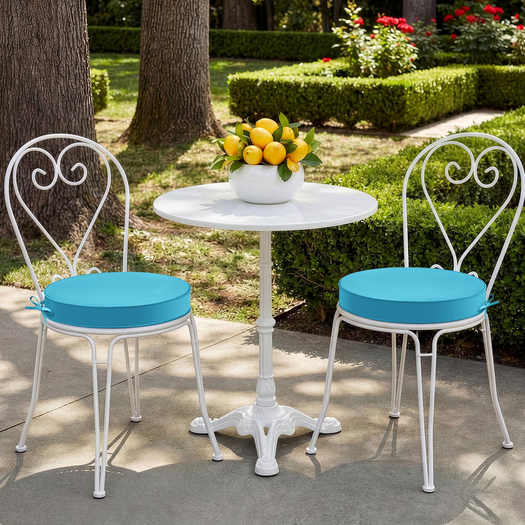 15" Round Waterproof Fade Resistant Chair Cushions Set of 2 H685
