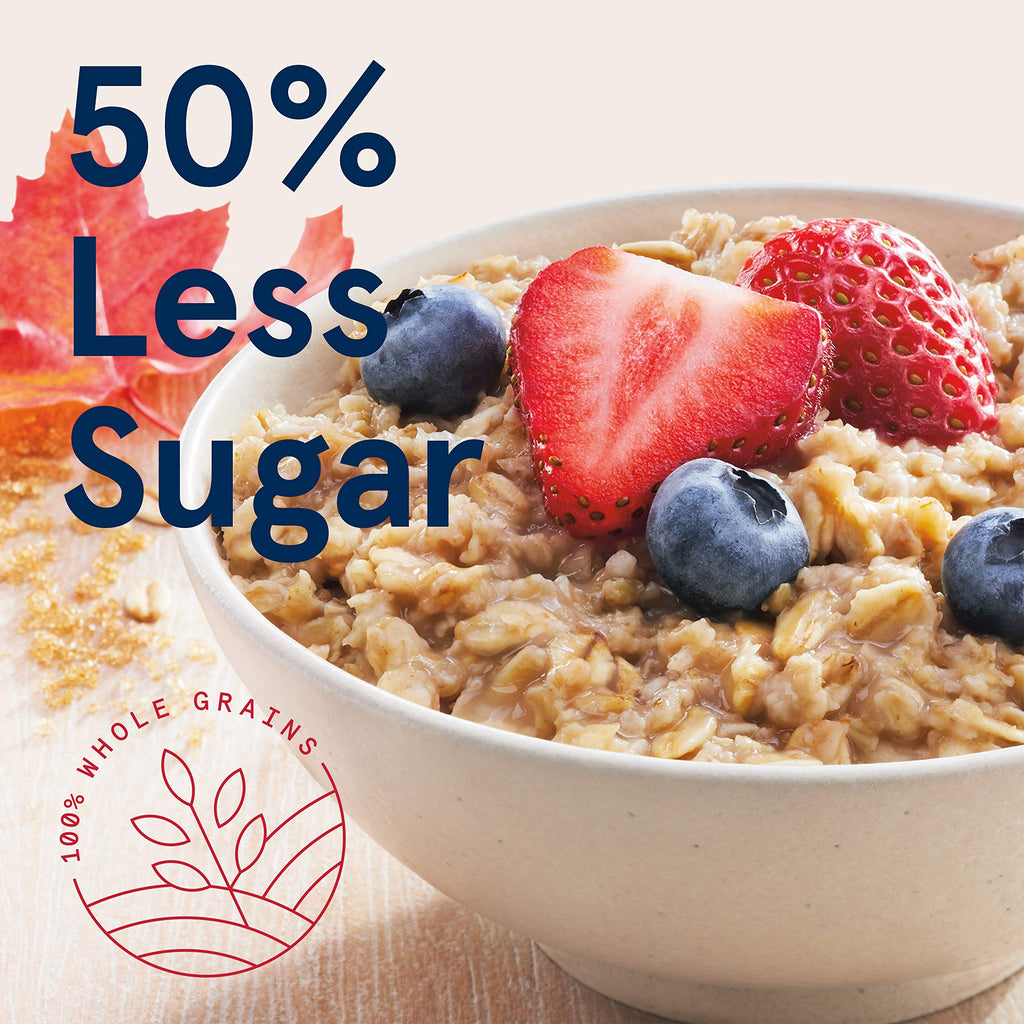 Instant Oatmeal Lower Sugar Maple Brown Sugar 1.19 Ounce Pack of 48 R765155