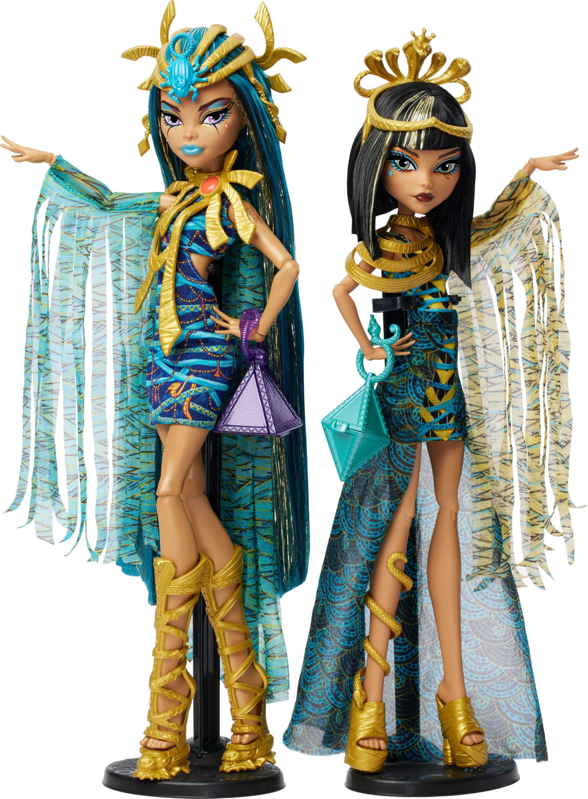 Fashion Doll Set 2-Pack with Golden Accessories & Clothes U71556