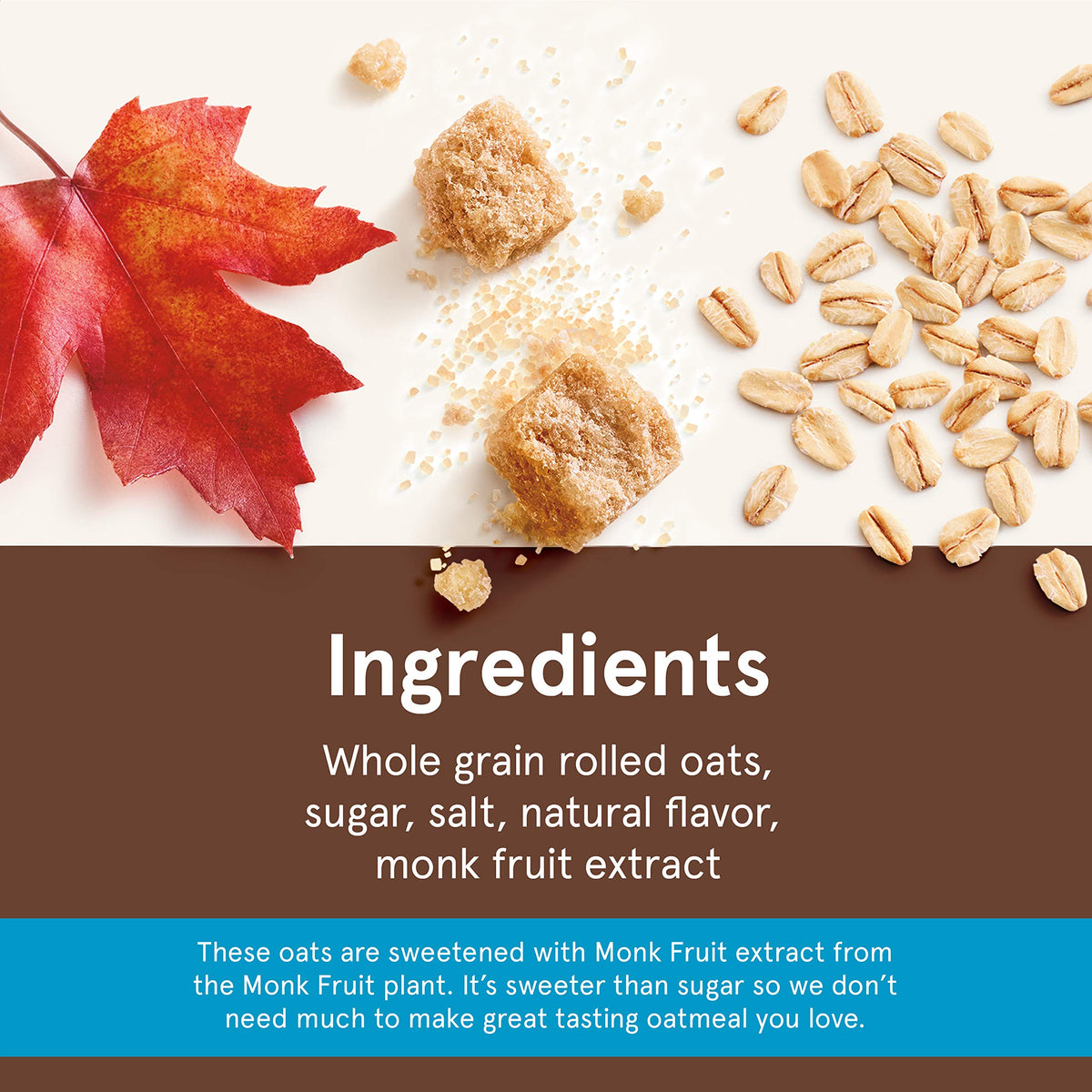 Instant Oatmeal Lower Sugar Maple Brown Sugar 1.19 Ounce Pack of 48 R765155