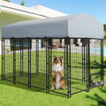 8x4x5.7 FT Heavy Duty Outdoor Dog Kennel with Roof B290499