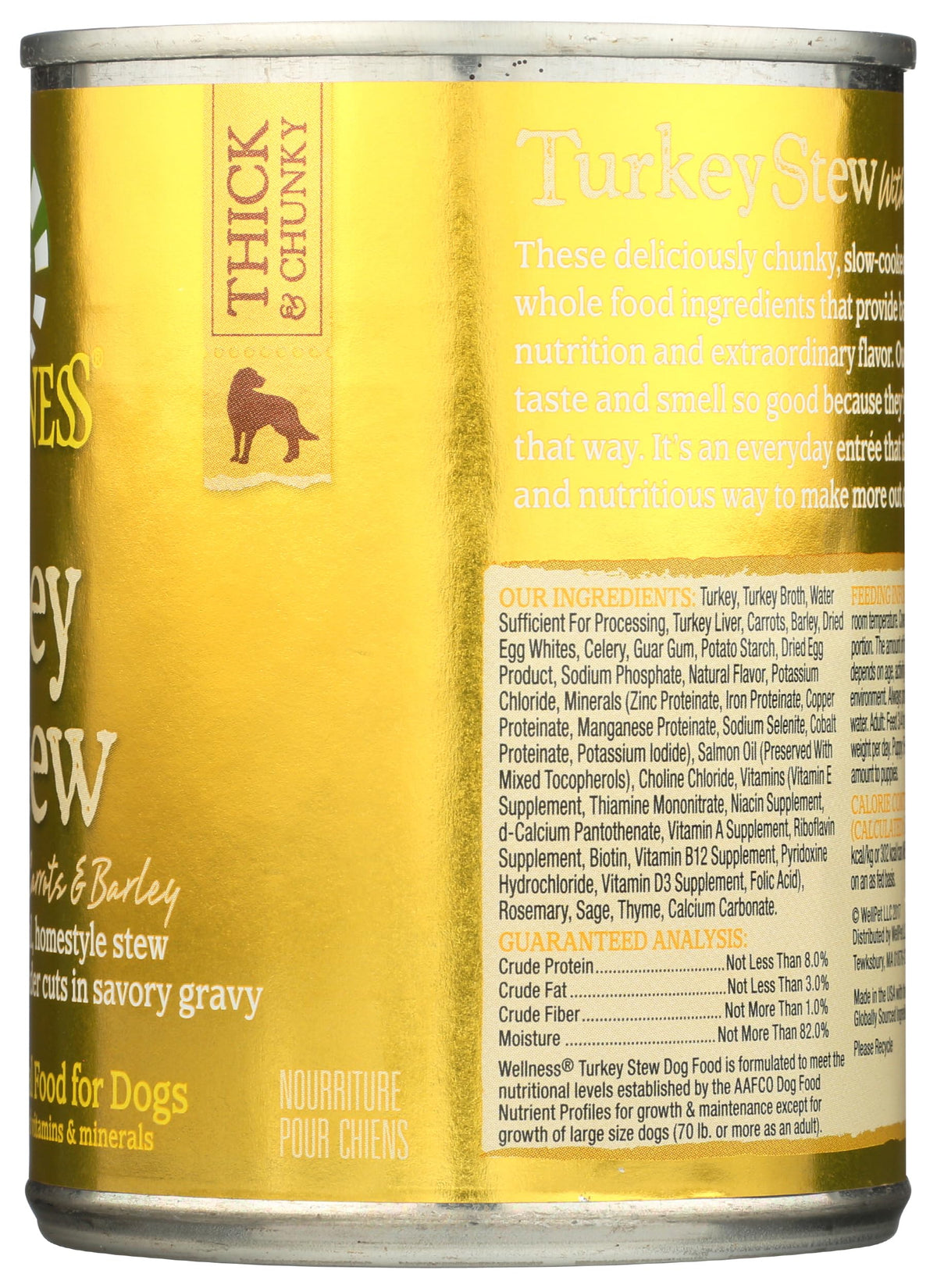 Grain Free Turkey Stew Wet Canned Dog Food 12.5 oz R716