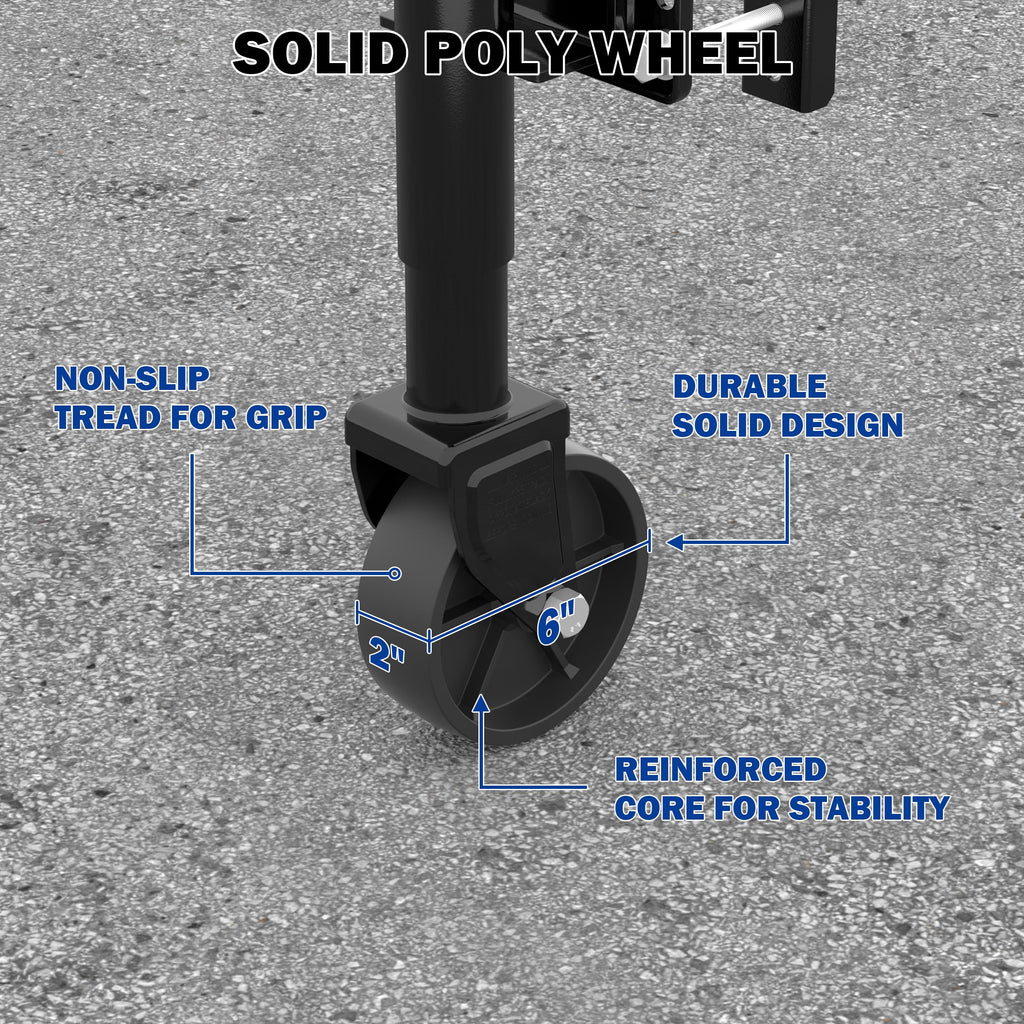 Boat Trailer Jack with Wheel, 10" Lift B428592
