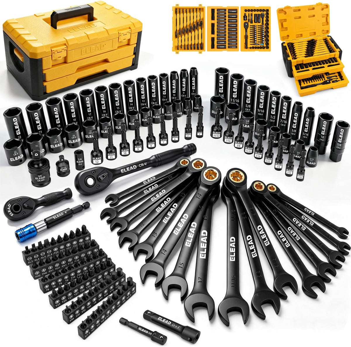 148-Piece SAE/Metric Mechanics Tool Set S1020