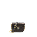 21S MOON MESSENGER BAG CALFSKIN BLACK GHW
