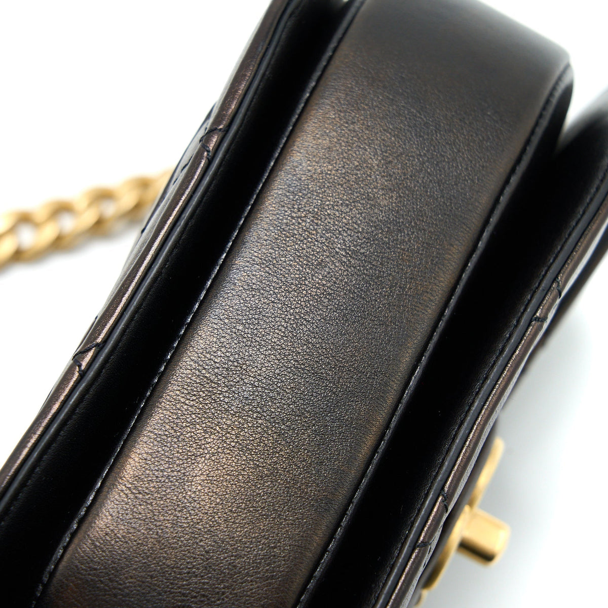 21S MOON MESSENGER BAG CALFSKIN BLACK GHW